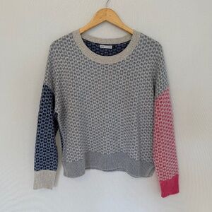 ZACKET & PLOVER Women’s Medium Fairisle Merino Wool Blend Color Block Sweater